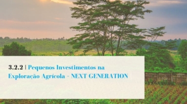 3.2.2 Pequenos Investimentos na Exploração Agrícola – NEXT GENERATION